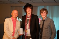 Receiving Student Production Award at Learning on Screen 2010